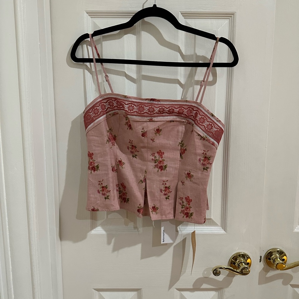 Meryl Linen Top by Reformation.